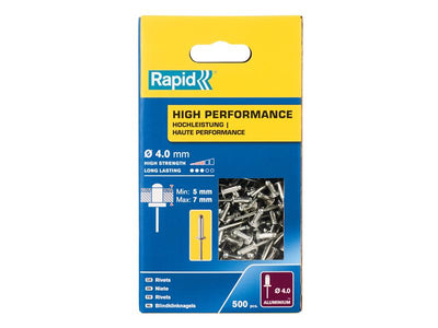 Rapid High Performance Rivets 4 x 10mm (Box 500) – – Now available at MTN Shop UK.
