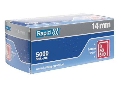 Rapid 53/14B 14mm Galvanised Staples (Box 5000) – – Now available at MTN Shop UK.