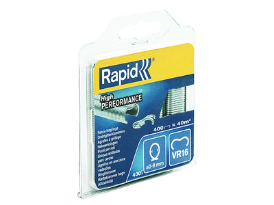 Rapid VR16 Fence Hog Rings Pack 400 Galvanised – – Now available at MTN Shop UK.