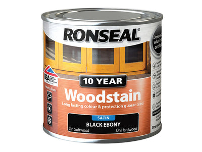Ronseal 10 Year Woodstain Ebony 250ml – – Now available at MTN Shop UK.