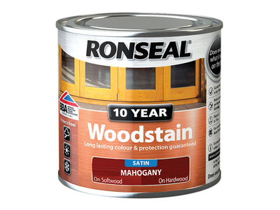 Ronseal 10 Year Woodstain Mahogany 250ml – – Now available at MTN Shop UK.