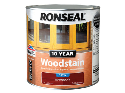 Ronseal 10 Year Woodstain Mahogany 2.5 litre – – Now available at MTN Shop UK.