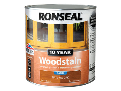 Ronseal 10 Year Woodstain Natural Oak 2.5 litre – – Now available at MTN Shop UK.