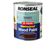 Ronseal 10 Year Weatherproof Wood Paint Chestnut Gloss 750ml – – Now available at MTN Shop UK.