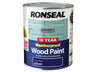 Ronseal 10 Year Weatherproof Wood Paint Royal Blue Gloss 750ml – – Now available at MTN Shop UK.