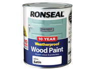 Ronseal 10 Year Weatherproof Wood Paint White Satin 750ml – – Now available at MTN Shop UK.