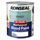 Ronseal  10 Year Weatherproof Wood Paint White Satin 750ml