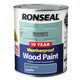 Ronseal  10 Year Weatherproof Wood Paint Midnight Blue Satin 750ml