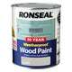 Ronseal  10 Year Weatherproof Wood Paint Grey Stone Satin 750ml