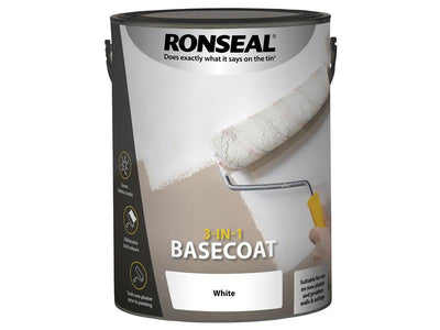 Ronseal 3-in-1 Basecoat White 5 litre – – Now available at MTN Shop UK.