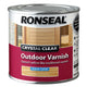 Ronseal  Crystal Clear Outdoor Varnish Satin 250ml