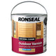 Ronseal  Crystal Clear Outdoor Varnish Satin 2.5 litre