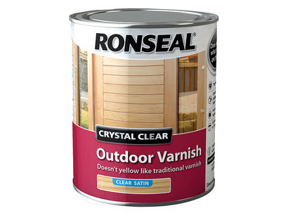 Ronseal Crystal Clear Outdoor Varnish Satin 750ml – – Now available at MTN Shop UK.
