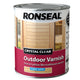 Ronseal  Crystal Clear Outdoor Varnish Satin 750ml