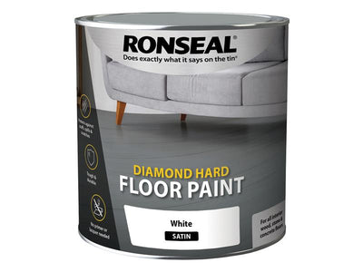 Ronseal Diamond Hard Floor Paint Satin White 2.5 litre – – Now available at MTN Shop UK.