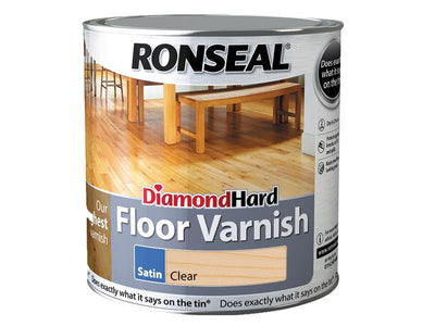 Ronseal Diamond Hard Floor Varnish Satin 2.5 litre – – Now available at MTN Shop UK.