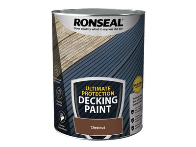Ronseal Ultimate Protection Decking Paint Chestnut 5 litre – – Now available at MTN Shop UK.