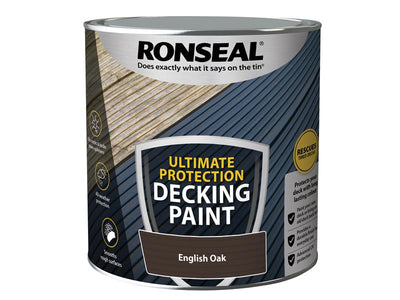 Ronseal Ultimate Protection Decking Paint English Oak 2.5 litre – – Now available at MTN Shop UK.