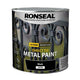 Ronseal  Direct to Metal Paint Black Satin 2.5 litre