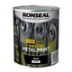 Ronseal  Direct to Metal Paint Black Satin 750ml