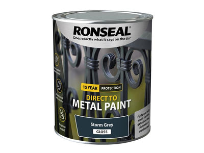 Ronseal Direct to Metal Paint Storm Grey Gloss 750ml – – Now available at MTN Shop UK.