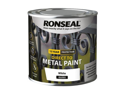 Ronseal Direct to Metal Paint White Gloss 250ml – – Now available at MTN Shop UK.