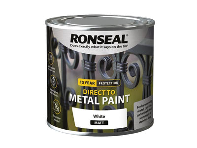 Ronseal Direct to Metal Paint White Matt 250ml – – Now available at MTN Shop UK.
