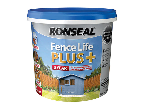 Ronseal Fence Life Plus+ Cornflower 5 litre – – Now available at MTN Shop UK.