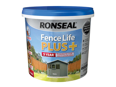 Ronseal Fence Life Plus+ Slate 5 litre – – Now available at MTN Shop UK.