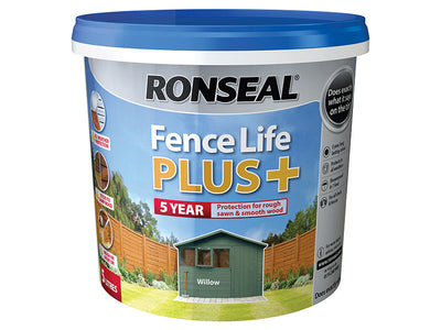 Ronseal Fence Life Plus+ Willow 5 litre – – Now available at MTN Shop UK.