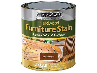 Ronseal Ultimate Protection Hardwood Garden Furniture Stain Deep Mahogany 750ml – – Now available at MTN Shop UK.