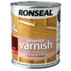Ronseal  Interior Varnish Quick Dry Gloss Teak 750ml