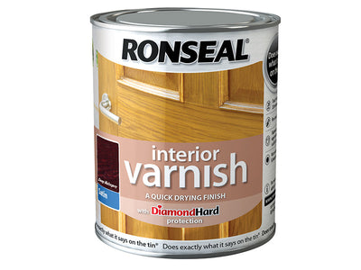 Ronseal Interior Varnish Quick Dry Satin Deep Mahogany 750ml – – Now available at MTN Shop UK.