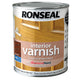 Ronseal  Interior Varnish Quick Dry Satin Dark Oak 250ml