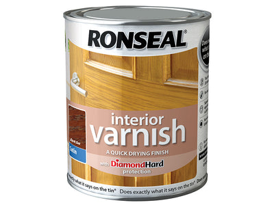 Ronseal Interior Varnish Quick Dry Satin Dark Oak 750ml – – Now available at MTN Shop UK.