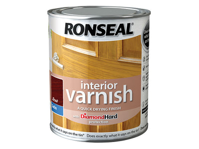 Ronseal Interior Varnish Quick Dry Satin Teak 250ml – – Now available at MTN Shop UK.