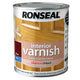 Ronseal  Interior Varnish Quick Dry Satin Teak 750ml