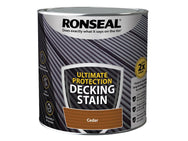 Ronseal Ultimate Protection Decking Stain Cedar 2.5 litre – – Now available at MTN Shop UK.