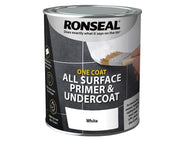 Ronseal One Coat All Surface Primer & Undercoat Interior White 750ml – – Now available at MTN Shop UK.