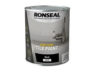 Ronseal One Coat Tile Paint Black Satin 750ml – – Now available at MTN Shop UK.