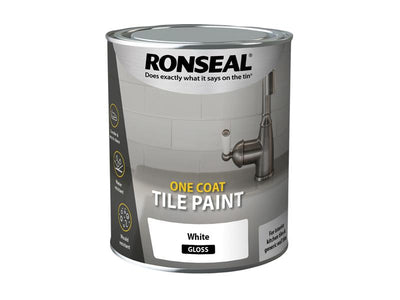 Ronseal One Coat Tile Paint White Gloss 750ml – – Now available at MTN Shop UK.