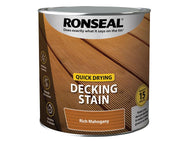 Ronseal Quick Drying Decking Stain Rich Mahogany 2.5 litre – – Now available at MTN Shop UK.