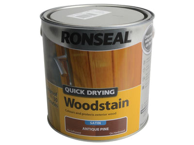Ronseal Quick Drying Woodstain Satin Antique Pine 2.5 litre – – Now available at MTN Shop UK.