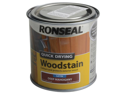 Ronseal Quick Drying Woodstain Satin Deep Mahogany 250ml – – Now available at MTN Shop UK.