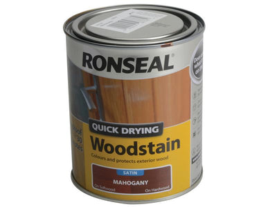 Ronseal Quick Drying Woodstain Satin Mahogany 750ml – – Now available at MTN Shop UK.