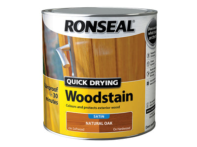 Ronseal Quick Drying Woodstain Satin Natural Oak 2.5 litre – – Now available at MTN Shop UK.