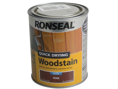 Ronseal Quick Drying Woodstain Satin Teak 750ml – – Now available at MTN Shop UK.
