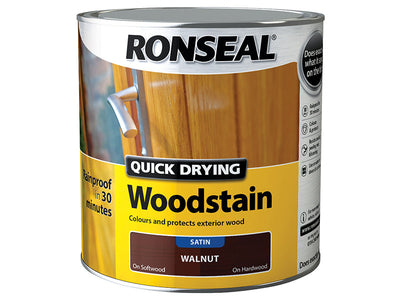 Ronseal Quick Drying Woodstain Satin Teak 2.5 litre – – Now available at MTN Shop UK.