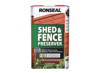 Ronseal  Shed & Fence Preserver Autumn Brown 5 litre