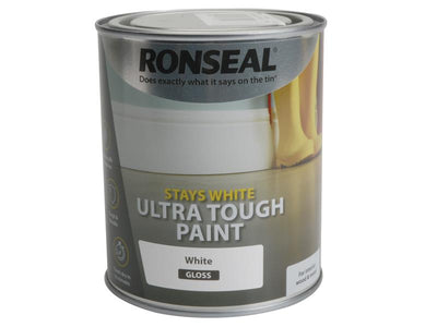 Ronseal Stays White Ultra Tough Paint Gloss White 750ml – – Now available at MTN Shop UK.